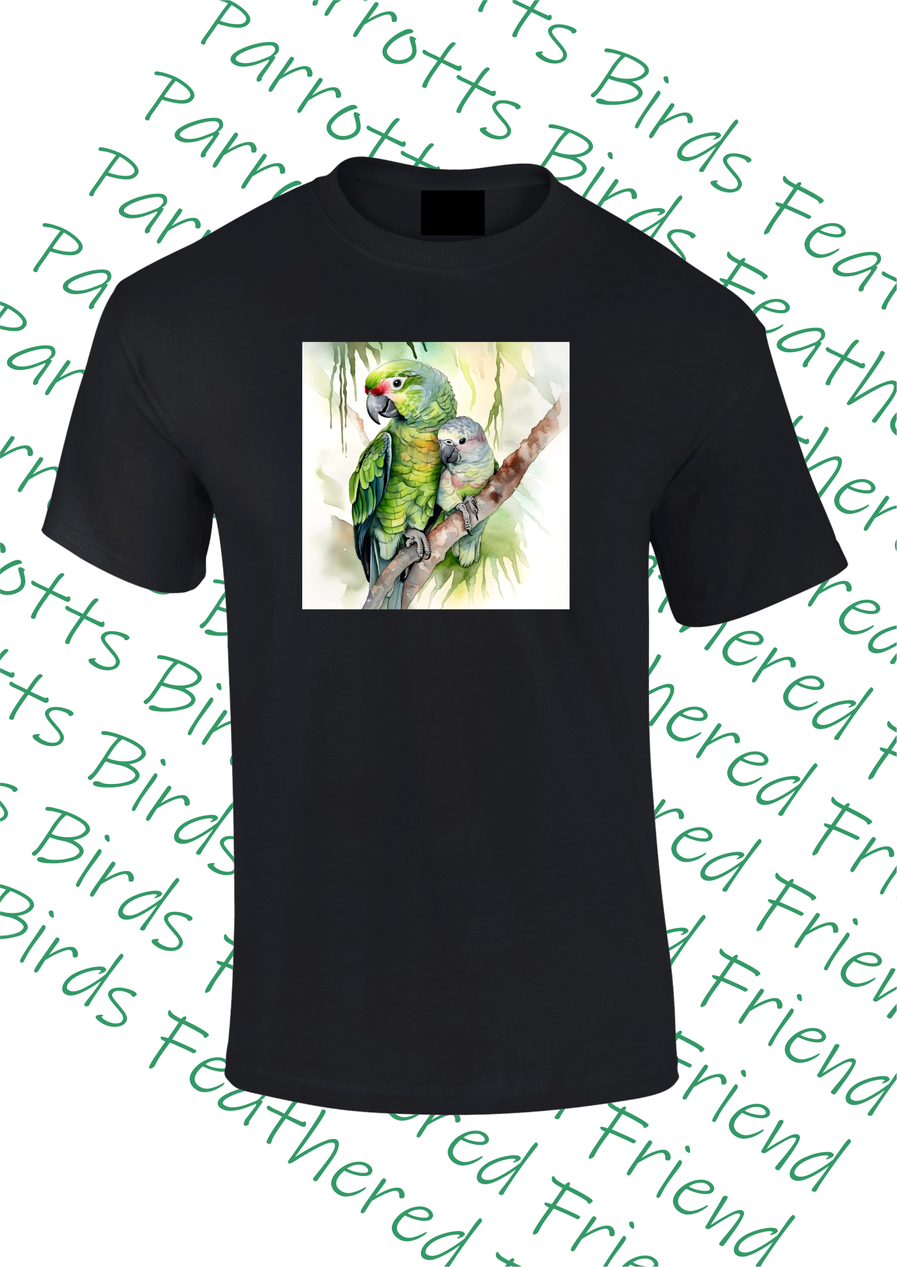 Amazon parrot pair-T Shirt - Various colours