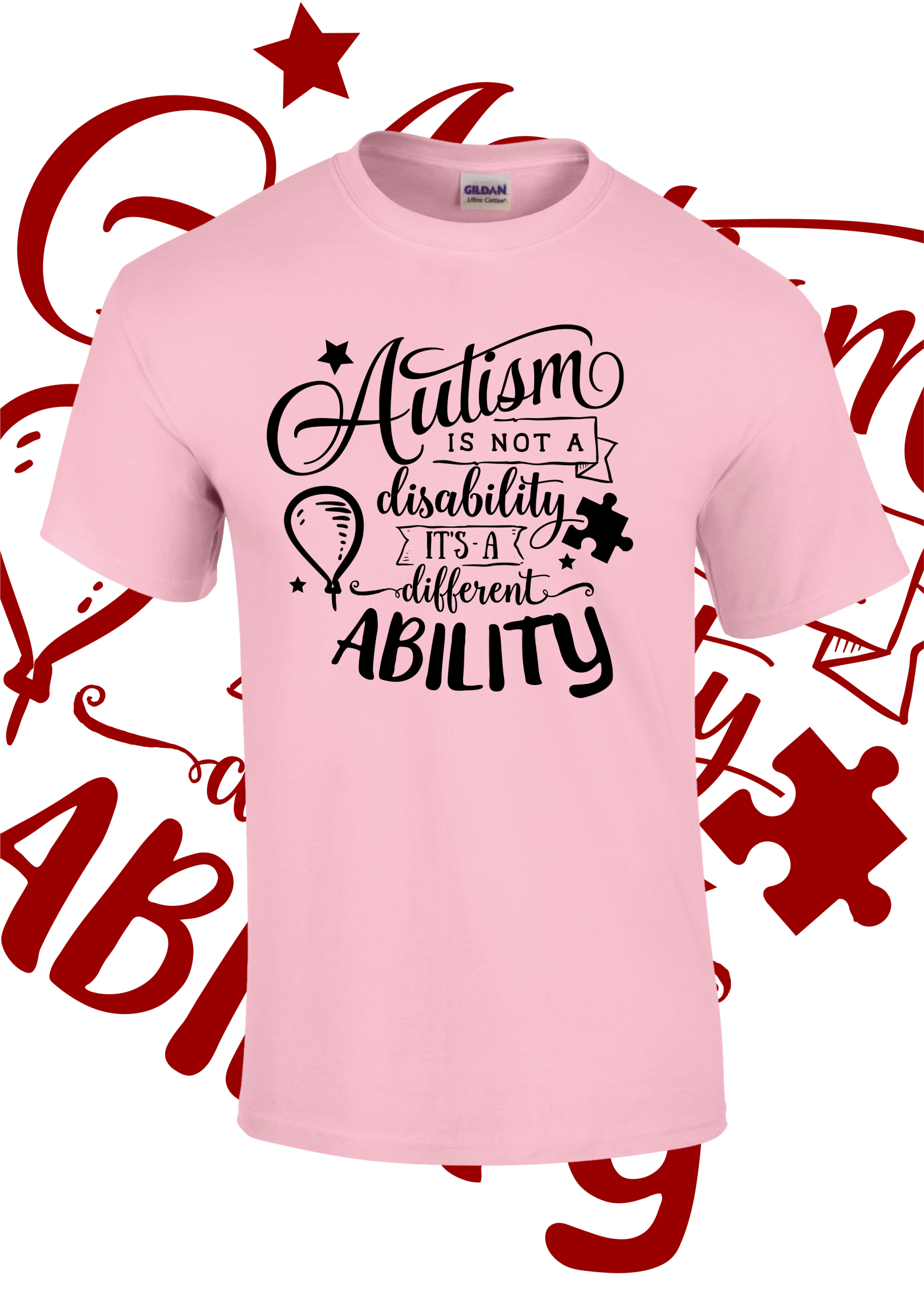 Autism T Shirt - Different Ability - Various colours