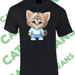 Kitten in Jeans-T Shirt – Various colours