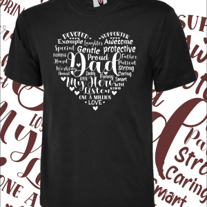 Dad heart-T Shirt – Various colours