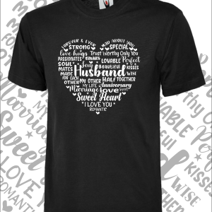 Husband heart-T Shirt – Various colours