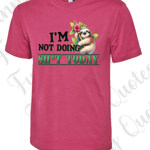 I’m not doing SH*T Today -T Shirt – Various colours