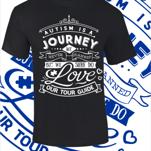 Autism T Shirt – Journey – Various colours