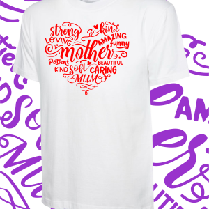 Mother heart-T Shirt – Various colours